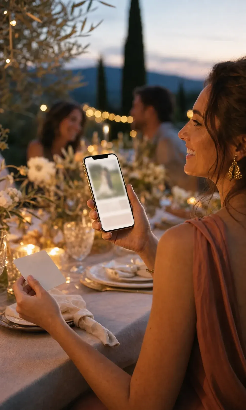 QR code sur table de mariage